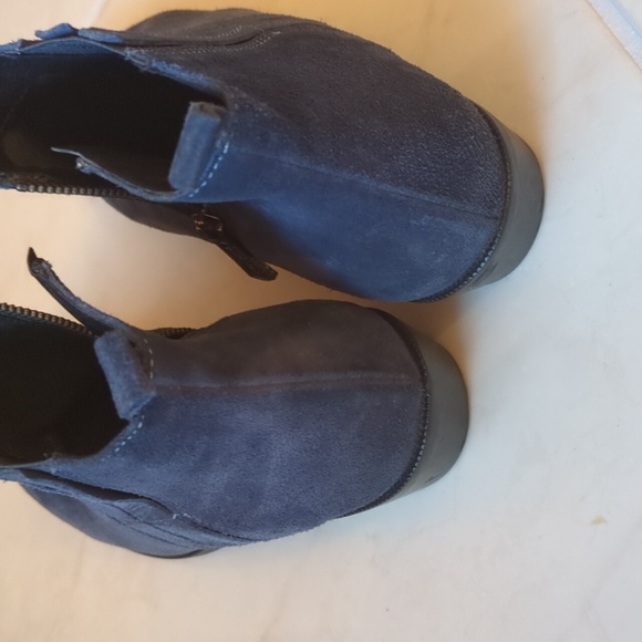Sundance Veracruz Vintage Inspired Women's Blue Suede Ankle Boots Western 39/8.5 - Picture 3 of 6
